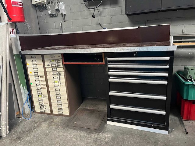 Datona - gereedschapskast met 6 lades en 2 ladekasten en werkblad - afbeelding 2 van  7