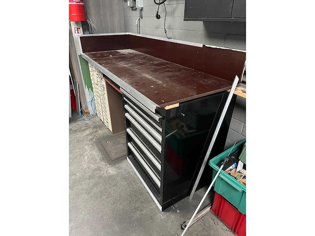 Datona - gereedschapskast met 6 lades en 2 ladekasten en werkblad - afbeelding 3 van  7