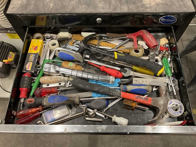 Datona gereedschapswagen met inhoud - afbeelding 2 van  8