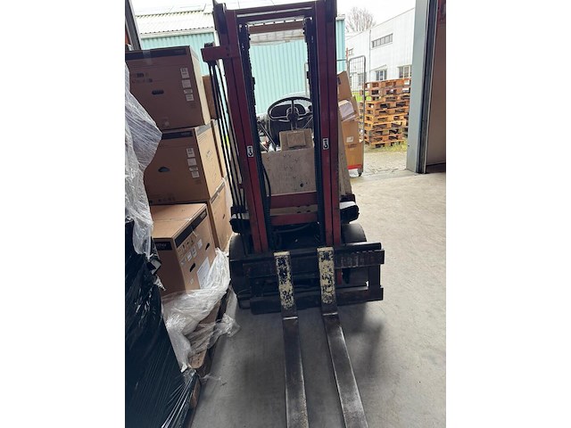 Datsun tl120 heftruck, datsun, rood/wit - afbeelding 4 van  10