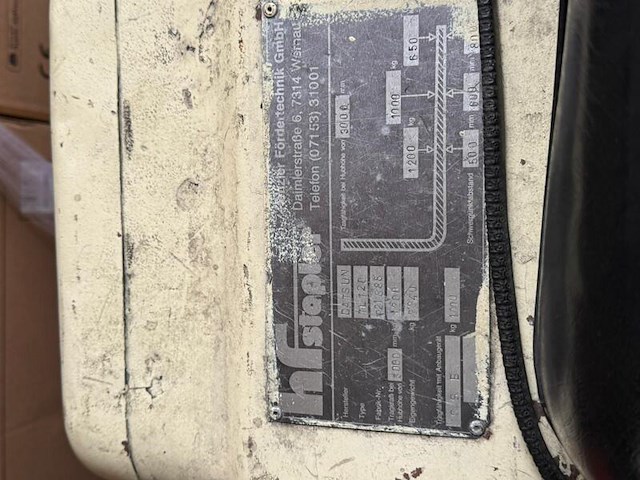 Datsun tl120 heftruck, datsun, rood/wit - afbeelding 8 van  10