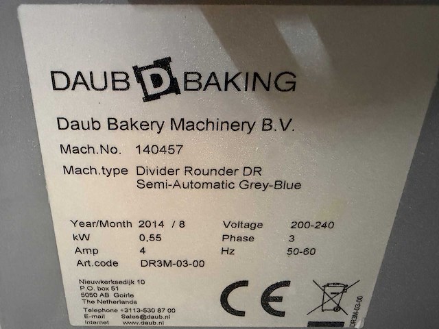 Daub - 140457 - semi-automatische opbolmachine - afbeelding 4 van  8