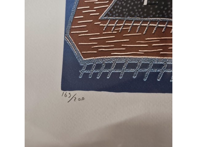 David hockney - lithograaf - ''deux 3'' - afbeelding 4 van  6