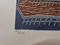 David hockney - lithograaf - ''deux 3'' - afbeelding 4 van  6