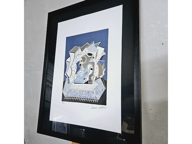 David hockney - lithograaf - ''deux'' - afbeelding 1 van  7