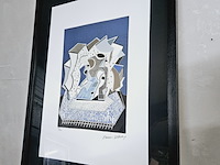 David hockney - lithograaf - ''deux'' - afbeelding 1 van  7