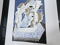 David hockney - lithograaf - ''deux'' - afbeelding 2 van  7