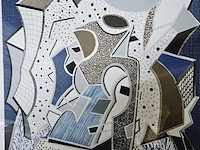 David hockney - lithograaf - ''deux'' - afbeelding 3 van  7