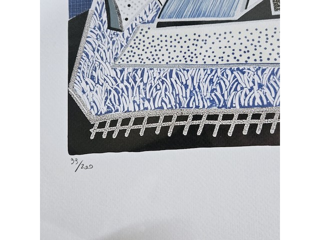 David hockney - lithograaf - ''deux'' - afbeelding 5 van  7