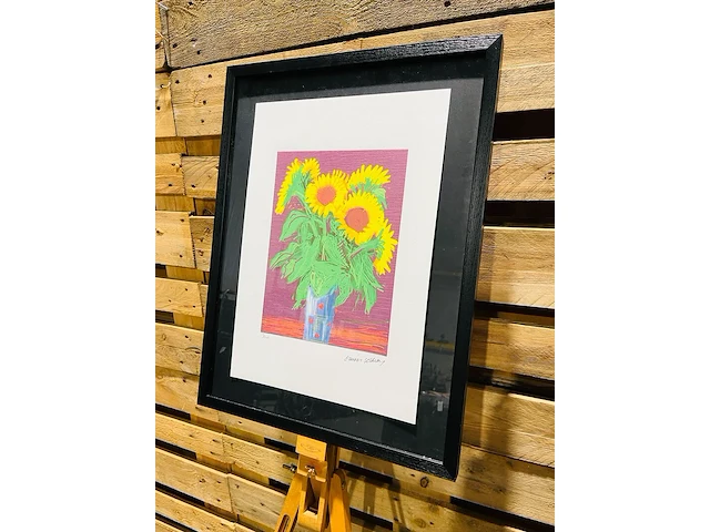 David hockney lithograaf - gesigneerd met certificaat - afbeelding 1 van  6