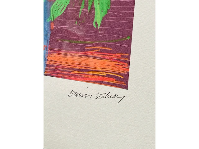 David hockney lithograaf - gesigneerd met certificaat - afbeelding 3 van  6