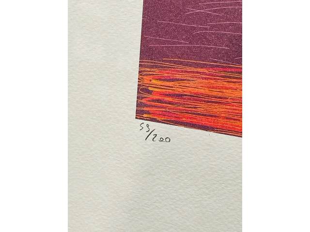 David hockney lithograaf - gesigneerd met certificaat - afbeelding 4 van  6