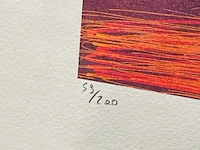 David hockney lithograaf - gesigneerd met certificaat - afbeelding 4 van  6