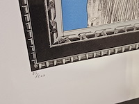 David hockney lithograaf ''picture of a portrait' - limited edition 83/200 - afbeelding 5 van  7