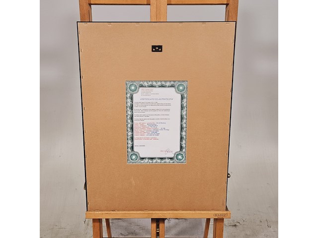 David hockney lithograaf ''picture of a portrait' - limited edition 83/200 - afbeelding 6 van  7