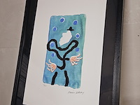 David hockney lithograaf ''the juggler'' - afbeelding 1 van  7