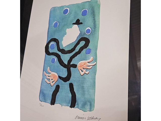 David hockney lithograaf ''the juggler'' - afbeelding 2 van  7