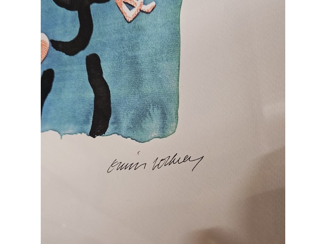 David hockney lithograaf ''the juggler'' - afbeelding 4 van  7