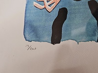 David hockney lithograaf ''the juggler'' - afbeelding 5 van  7