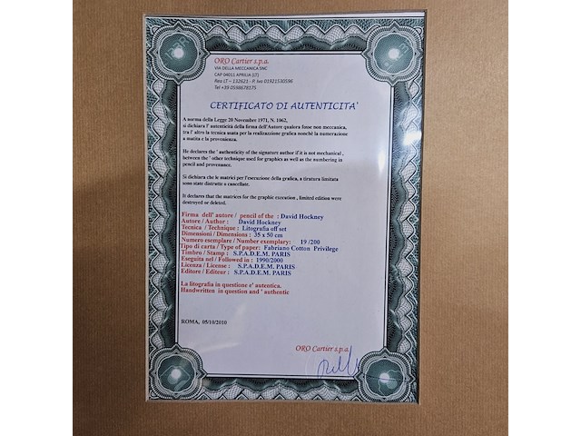 David hockney lithograaf ''the juggler'' - afbeelding 7 van  7