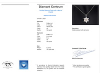 Davidster hanger met roze en witte diamanten - afbeelding 3 van  8