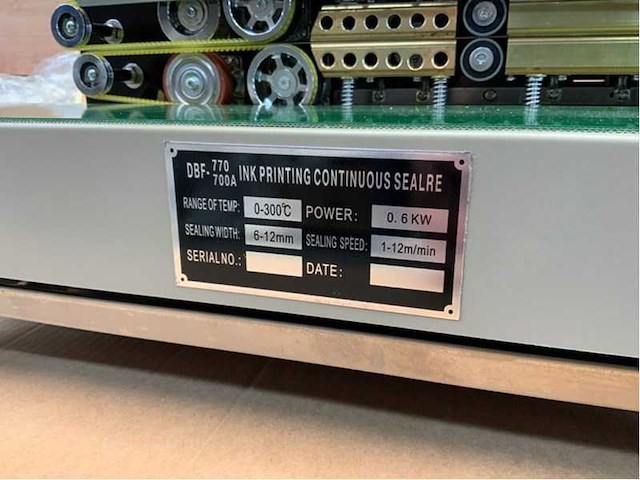 Dbf-770a zakken sluitmachine - afbeelding 2 van  3