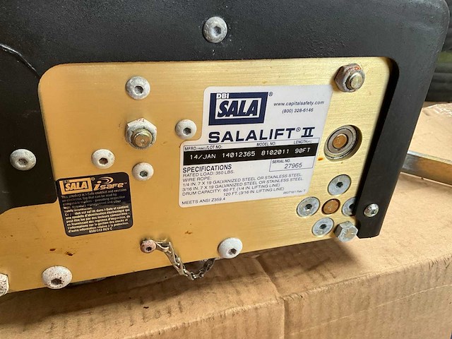 Dbi sala salalift 2 reddingslier / zelfoprollende valbeveiliging, (2x) - afbeelding 5 van  9