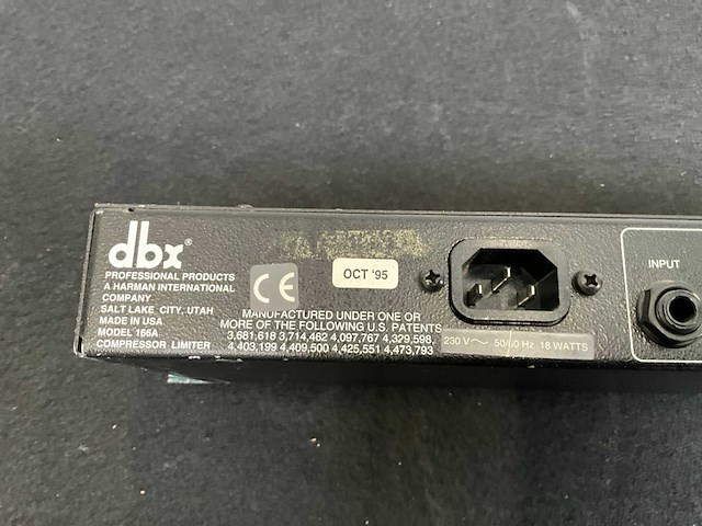 Dbx 166a compressor/limiter - afbeelding 5 van  5