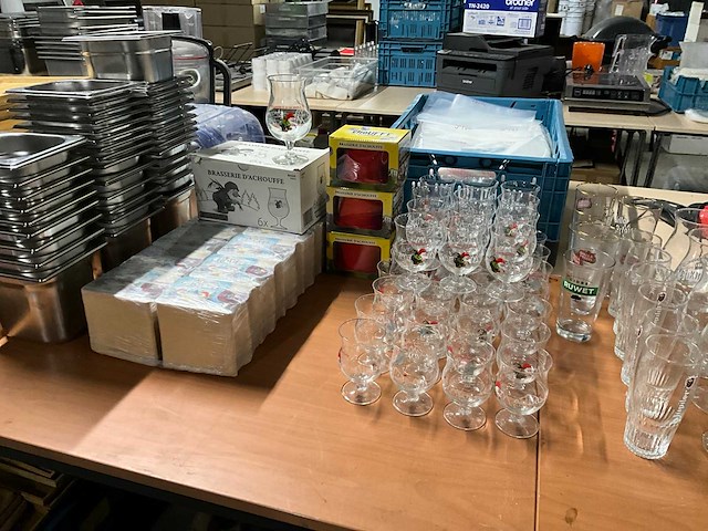 D’chouffe bierglazen en viltjes - afbeelding 2 van  6