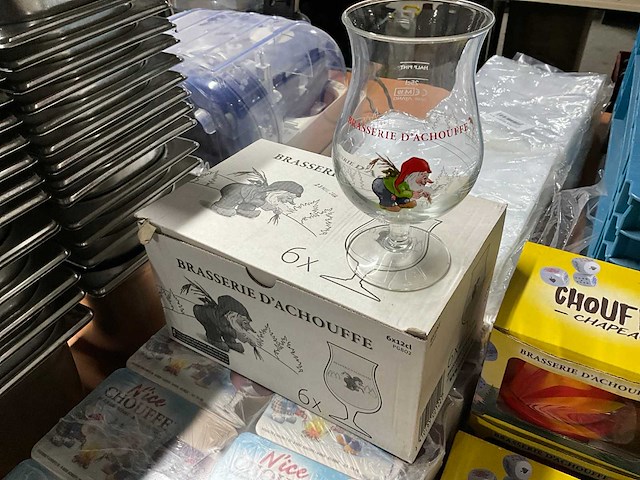 D’chouffe bierglazen en viltjes - afbeelding 5 van  6