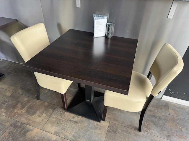 De arend - houten restauranttafel (6x) - afbeelding 1 van  7