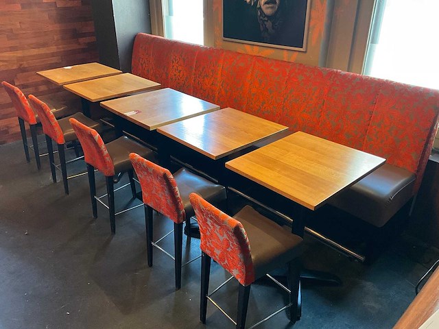 De arend - restaurantbank met 5 tafels en 5 krukken - afbeelding 1 van  8