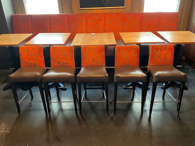 De arend - restaurantbank met 5 tafels en 5 krukken - afbeelding 6 van  8