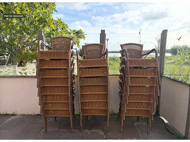 De arend - terrasstoelen (22x) - afbeelding 1 van  1