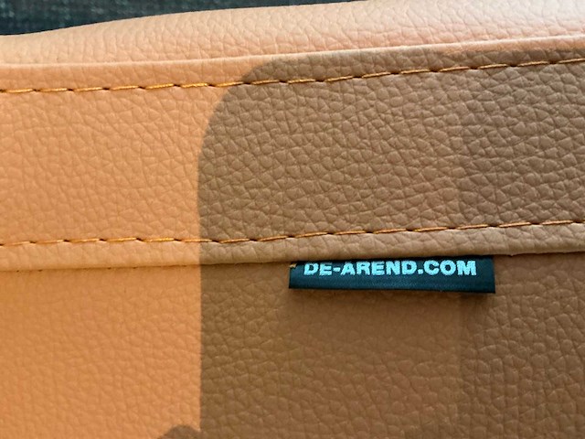 De arend oranje lederen zitstoel (10x) - afbeelding 9 van  12