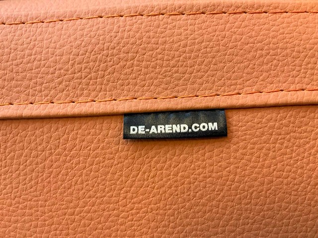 De arend oranje lederen zitstoel (10x) - afbeelding 3 van  12
