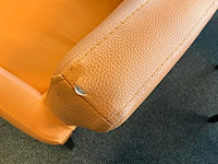 De arend oranje lederen zitstoel (10x) - afbeelding 4 van  12