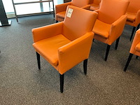 De arend oranje lederen zitstoel (10x) - afbeelding 5 van  12