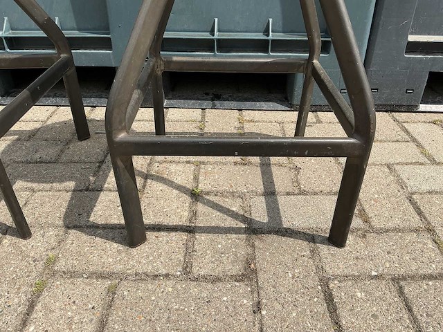 “de arend” vintage industriële machinistkruk (2x) - afbeelding 4 van  8