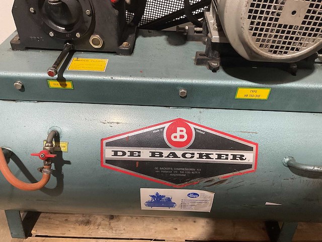 De backer vb750/310 compressor - afbeelding 2 van  4