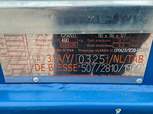 De blesse 950 compact opslagtank - afbeelding 5 van  6