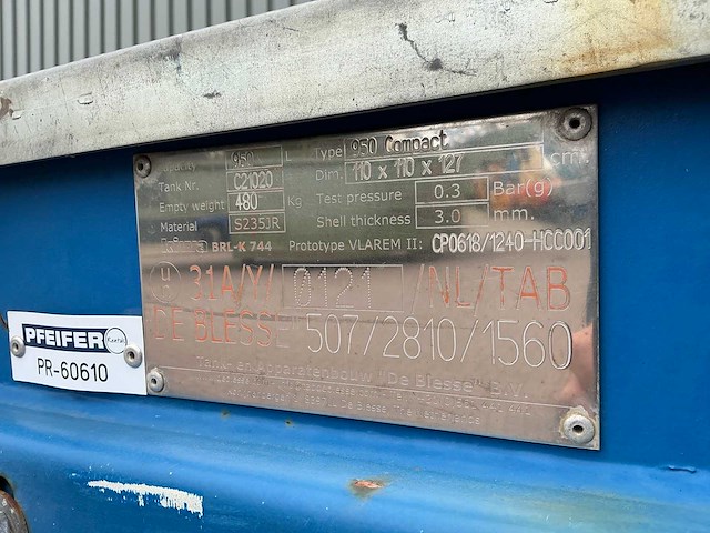 De blesse 950 compact opslagtank - afbeelding 6 van  6
