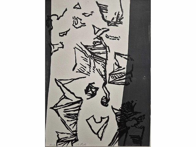 De bolle - zeefdruk - 60 x 50 - afbeelding 2 van  2