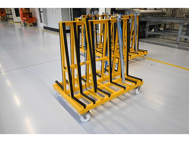 De glasbok verrijdbare dubbelzijdige glas transportbok - afbeelding 1 van  4