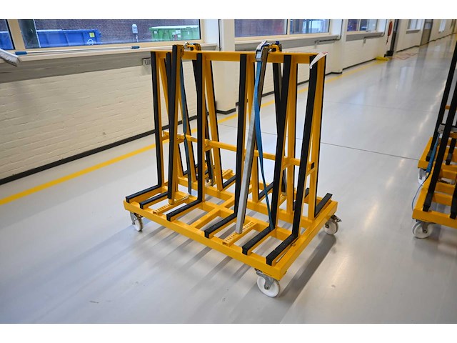 De glasbok verrijdbare dubbelzijdige glas transportbok - afbeelding 2 van  4