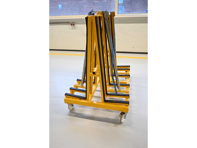 De glasbok verrijdbare dubbelzijdige glas transportbok - afbeelding 3 van  4