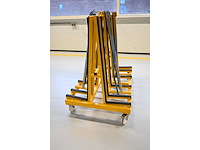 De glasbok verrijdbare dubbelzijdige glas transportbok - afbeelding 3 van  4