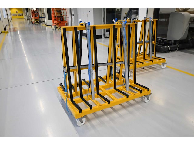 De glasbok verrijdbare dubbelzijdige glas transportbok - afbeelding 1 van  5