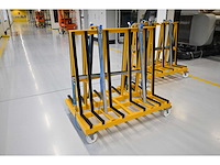 De glasbok verrijdbare dubbelzijdige glas transportbok - afbeelding 1 van  5