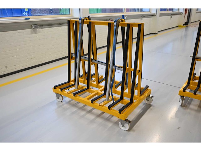 De glasbok verrijdbare dubbelzijdige glas transportbok - afbeelding 2 van  5